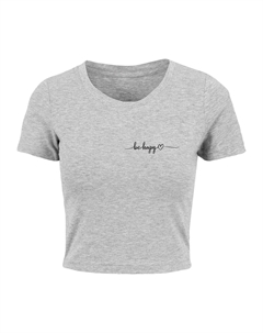 Рубашка Be Happy, серый Merchcode