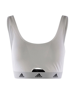Спортивный бюстгальтер без косточек SPORTSWEAR SCOOP BRALETTE, белый Adidas