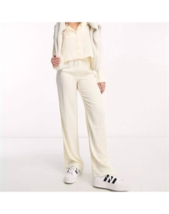 Брюки Satin Wide Leg Co-ord, светло-бежевый 4th & reckless