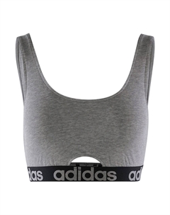 Спортивный бюстгальтер без косточек SPORTSWEAR SCOOP BRALETTE, пестрый серый Adidas