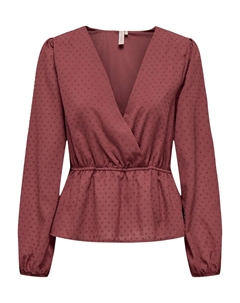 Блузка PALMA, темно-красный Only