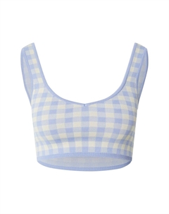 Вязаный топ Palina, светло-голубой Edited