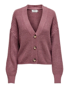 Вязаный кардиган Carol, темно-розовый Only