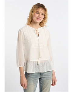 Блузка, шерсть белая Dreimaster