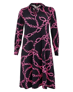 Рубашка-платье, военно-морской Yoek