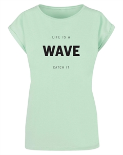 Рубашка Summer - Life is a wave, зеленый Merchcode