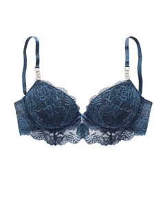 Бюстгальтер с эффектом пуш-ап, синий Lascana