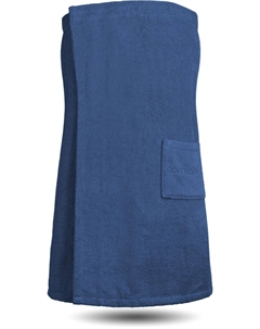 Короткий халат, морской синий Normani