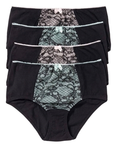 Трусики макси (4 шт), черный Bpc selection