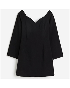 Платье Off-the-shoulder, черный H&m