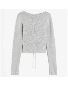 Топ Open-backed Knit, светло-серый H&m