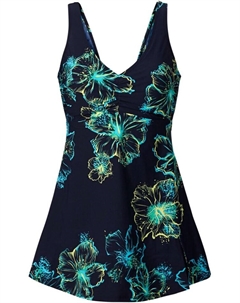 Купальное платье средней моделирующей силы, синий Bpc selection