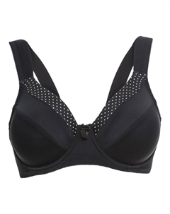 Бюстгальтер минимайзер на косточках, черный Bpc selection