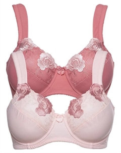 Бюстгальтер-минимайзер на косточках (2 шт в упаковке) из переработанного полиамида, бежевый Bpc selection