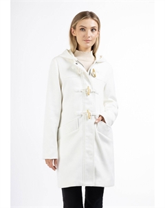 Межсезонное пальто, шерсть белая Dreimaster