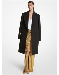 Юбка-парео из эластичного джерси с вышивкой вручную и пайетками Michael kors