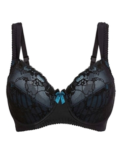 Бюстгальтер-минимайзер на косточках из переработанного полиамида, синий Bpc selection