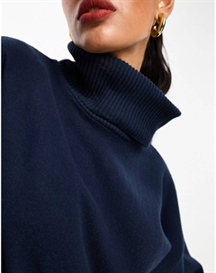 Свитшот Design Super Soft Co-ord long Line Roll, темно-синий Asos
