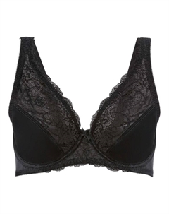 Бюстгальтер минимайзер на косточках, черный Bpc selection