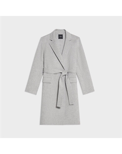 Пальто с запахом из двусторонней шерсти и кашемира Theory