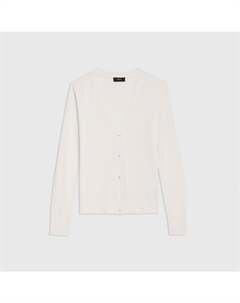 Кардиган с V-образным вырезом из королевской шерсти Theory