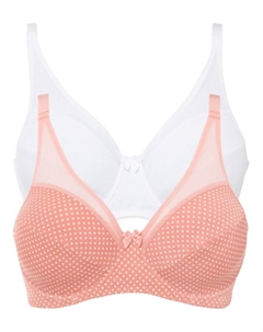 Бюстгальтер на косточках из переработанного полиамида (2 шт в упаковке), красный Bpc selection