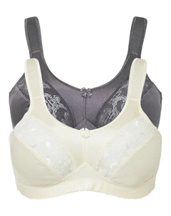 Рельефный бюстгальтер без косточек (2 шт в упаковке) Bpc selection