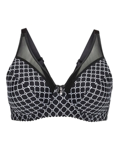 Бюстгальтер минимайзер на косточках, черный Bpc selection