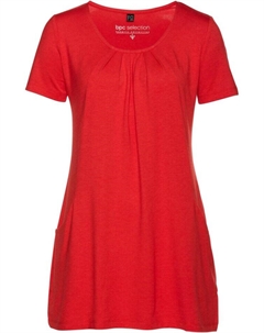 Длинная рубашка с круглым вырезом, красный Bpc selection