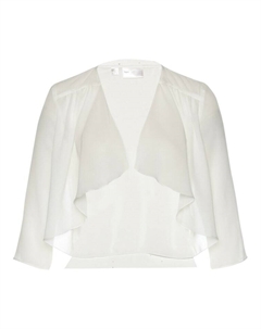 Шифоновое болеро с переработанным полиэстером, белый Bpc selection