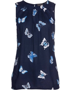 Блузка с принтом, синий Bpc selection