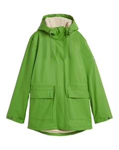 Дождевик с плюшевой подкладкой из водонепроницаемого материала, зеленый Bpc bonprix collection