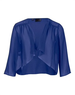 Шифоновое болеро с переработанным полиэстером, синий Bpc selection