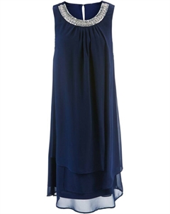 Премиальное платье с аппликацией, синий Bpc selection