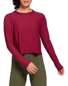 Женская рубашка с длинным рукавом из ромбовидной сетки Calia