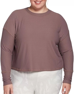 Женская рубашка с длинным рукавом из ромбовидной сетки Calia