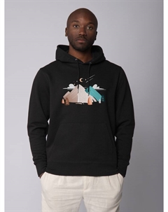 Толстовка Sweatshirt Night & Clouds, черный Watapparel