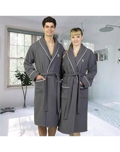 Linum Домашний текстиль Турецкий хлопок Персонализированный вафельный махровый халат Linum home textiles