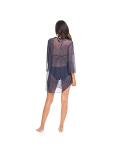 Женская купальная туника с сетчатыми рукавами Power Mesh, белый Jordan taylor