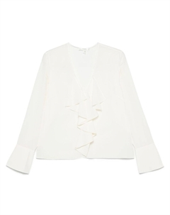 Блузка с оборками, белый Frame