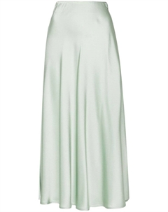 Атласная юбка миди с завышенной талией, зеленый Herno