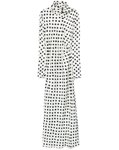 Платье макси в горошек, белый Msgm