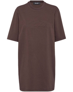 Платье-футболка мини Icon, коричневый Dsquared2