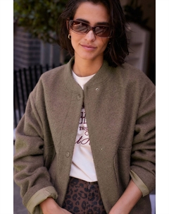 Фактурная куртка бомбер, коричневый Next