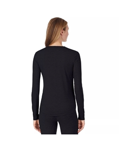 Женский топ Under Scrubs с круглым вырезом, темно-синий Cuddl duds