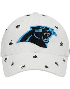 Женская регулируемая шляпа '47 White Carolina Panthers Team Confetti Clean Up Unbranded