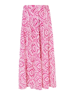 Длинная юбка Maxi Mit Print, розовый Izia