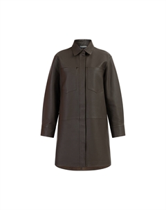 Кожаная куртка Lederhemd, серо коричневый Dreimaster