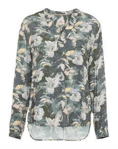 Блуза Schlupf mit Stehkragen, цвет Khaki Grau Camel active