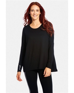 Топ с длинными рукавами, черный Pineapple